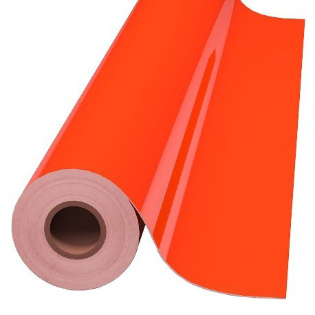 15IN RED ORANGE 6510 FLUORESCENT CAST - Oracal 6510 Fluorescent Cast PVC Film